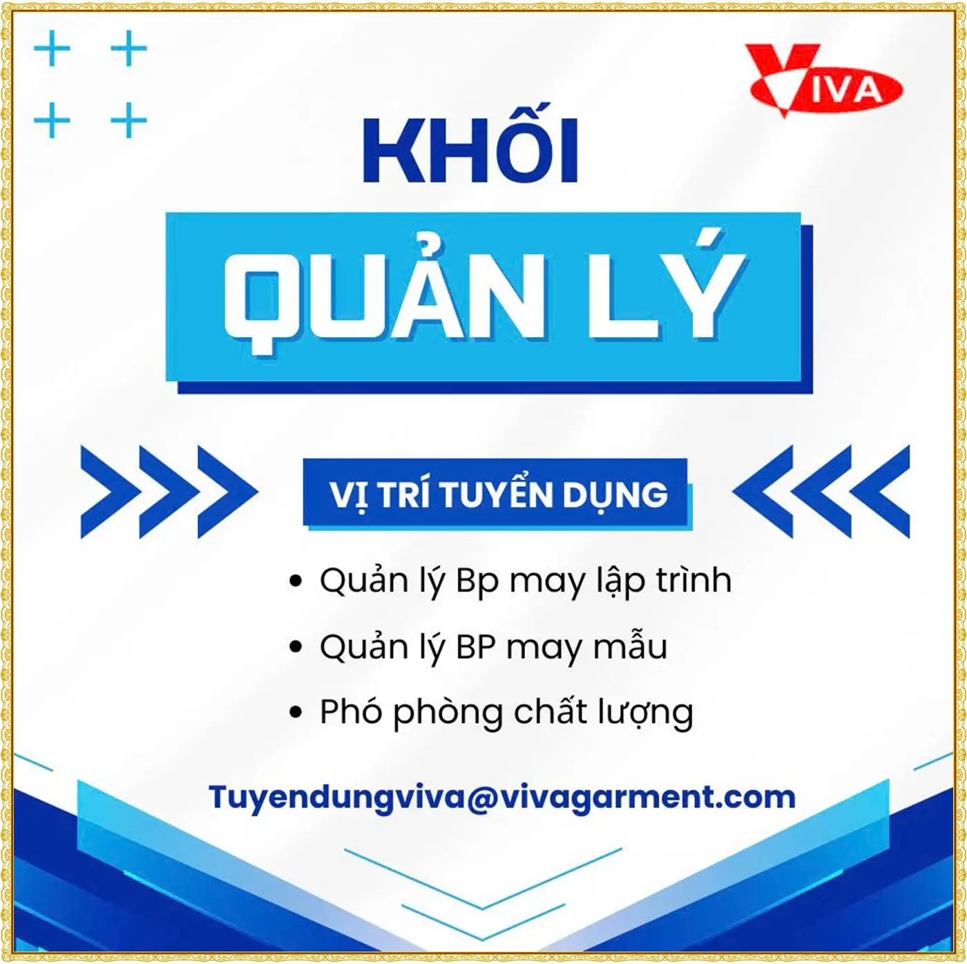 Phú thọ tuyển nhiều vị trí quản lí công ty may