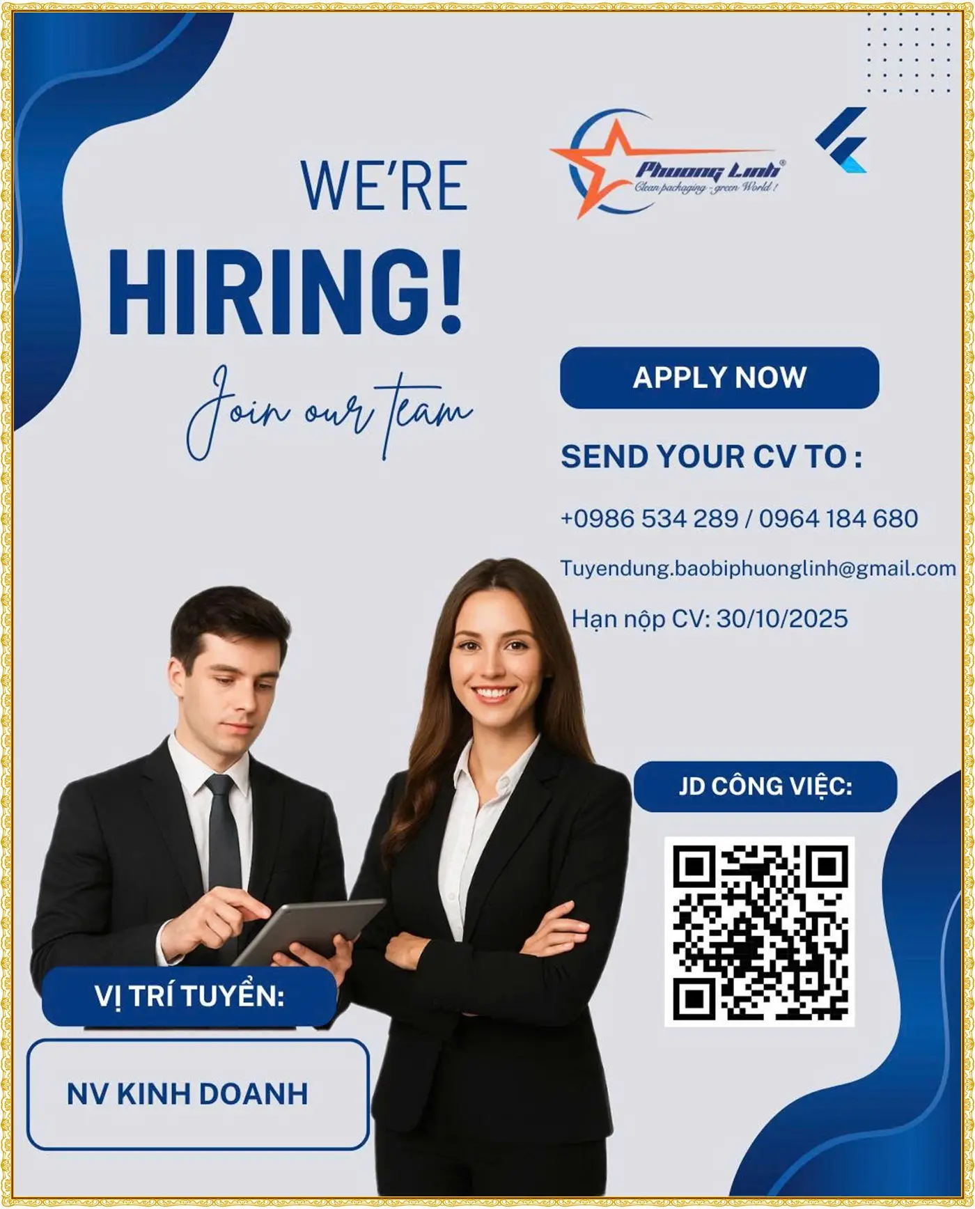 Phú thọ tuyển nhân viên kinh doanh